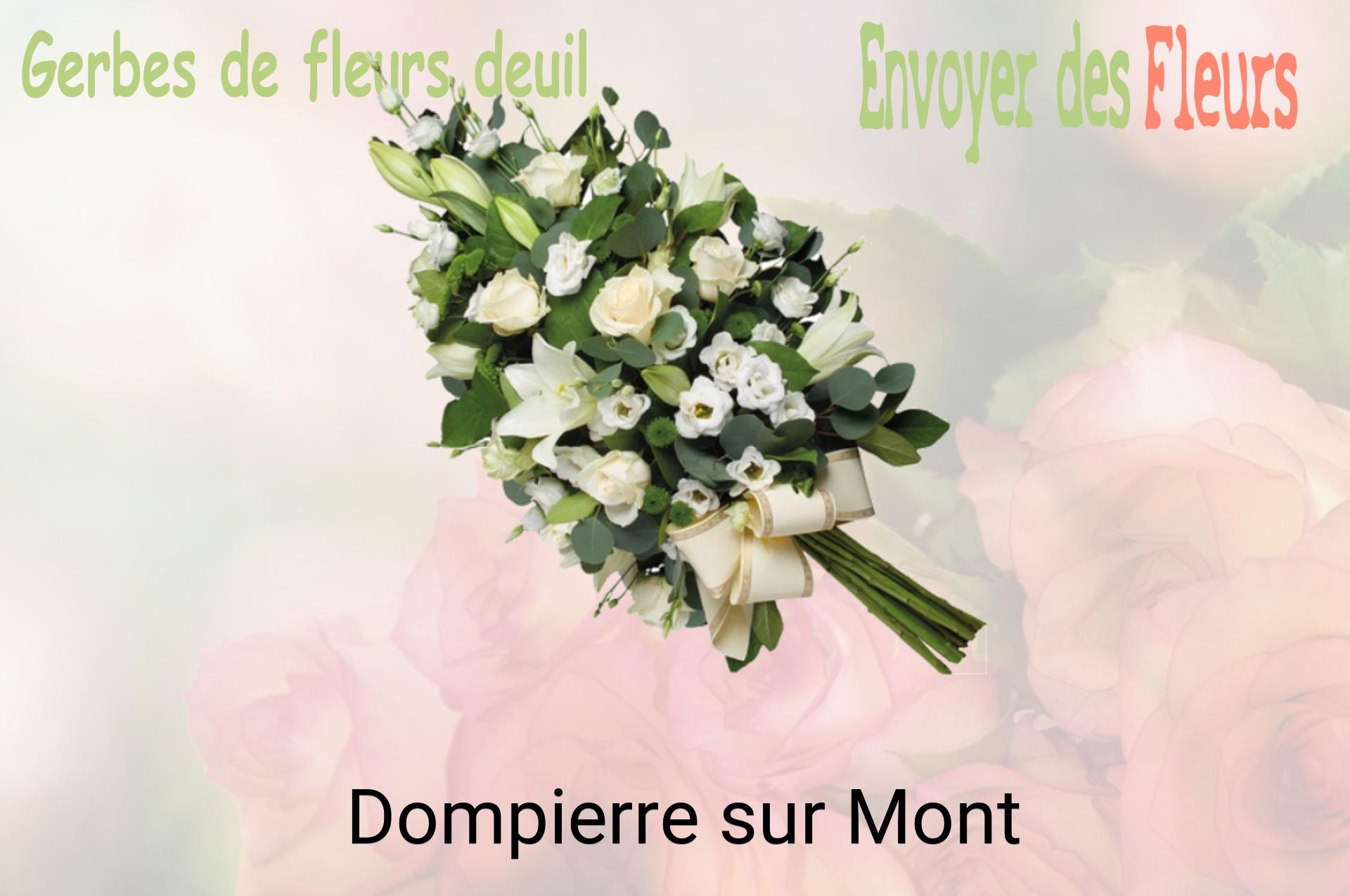 Gerbe de fleurs de deuil livrée à Dompierre-sur-Mont